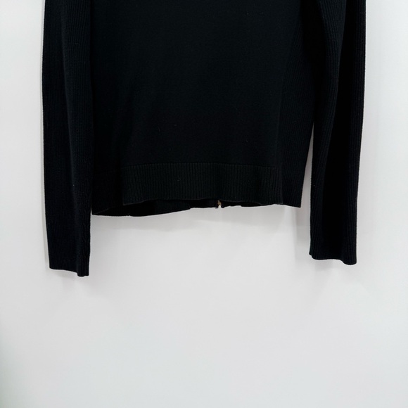 Lauren Ralph Lauren Cardigan Women Size L Petite Full Zip Cotton Shoulder Patch - Picture 9 of 11